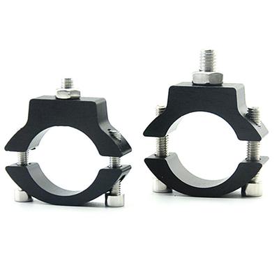 Motorcycle LED Light Brackets Bumper Spotlight Auxiliary Lamp Bracket Head Light Mount Tube Modified Clamp Mount Kit
