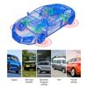 Reifendruckkontrollsystem, Wasserdichtes TPMS-Sensoren-Set, Digitales Display mit Solar- und USB-Betrieb für Auto-SUV