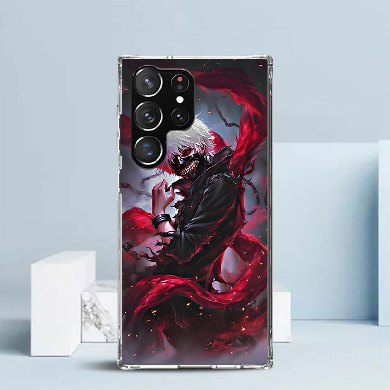 G-Ghoul Tokyo Kaneki Ken Phone Case For Samsung Galaxy S24 S25 Edge S26 Ultra S22 S23 Plus S21 + S20 FE Soft TPU Back Cover Gala