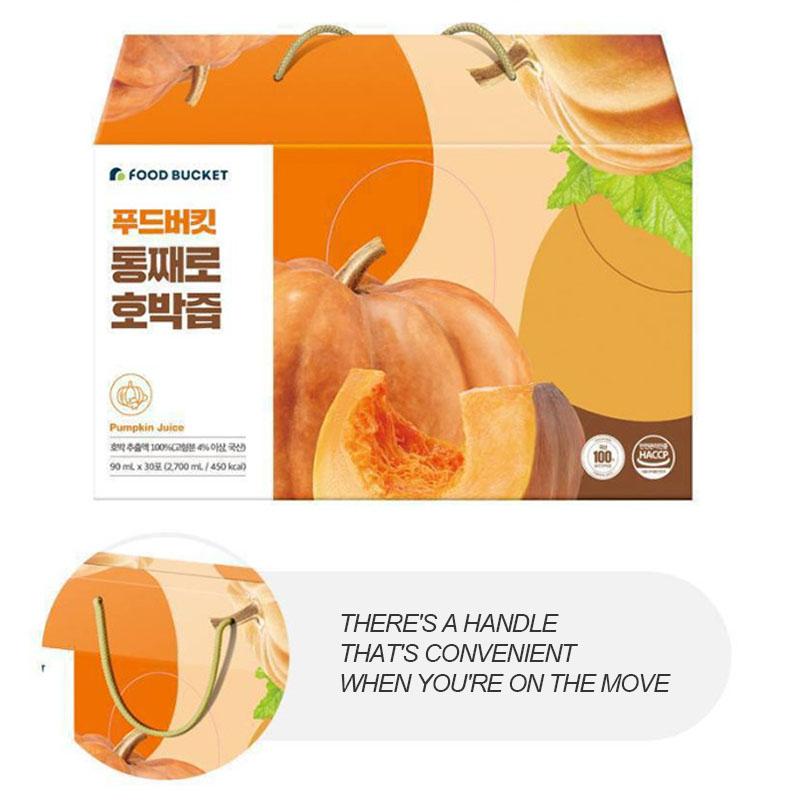 [FOOD BUCKET] Korean Old Pumpkin 100% Pumpkin Juice 90ml 30 Pack Pumpkin Juice for Swelling Drink