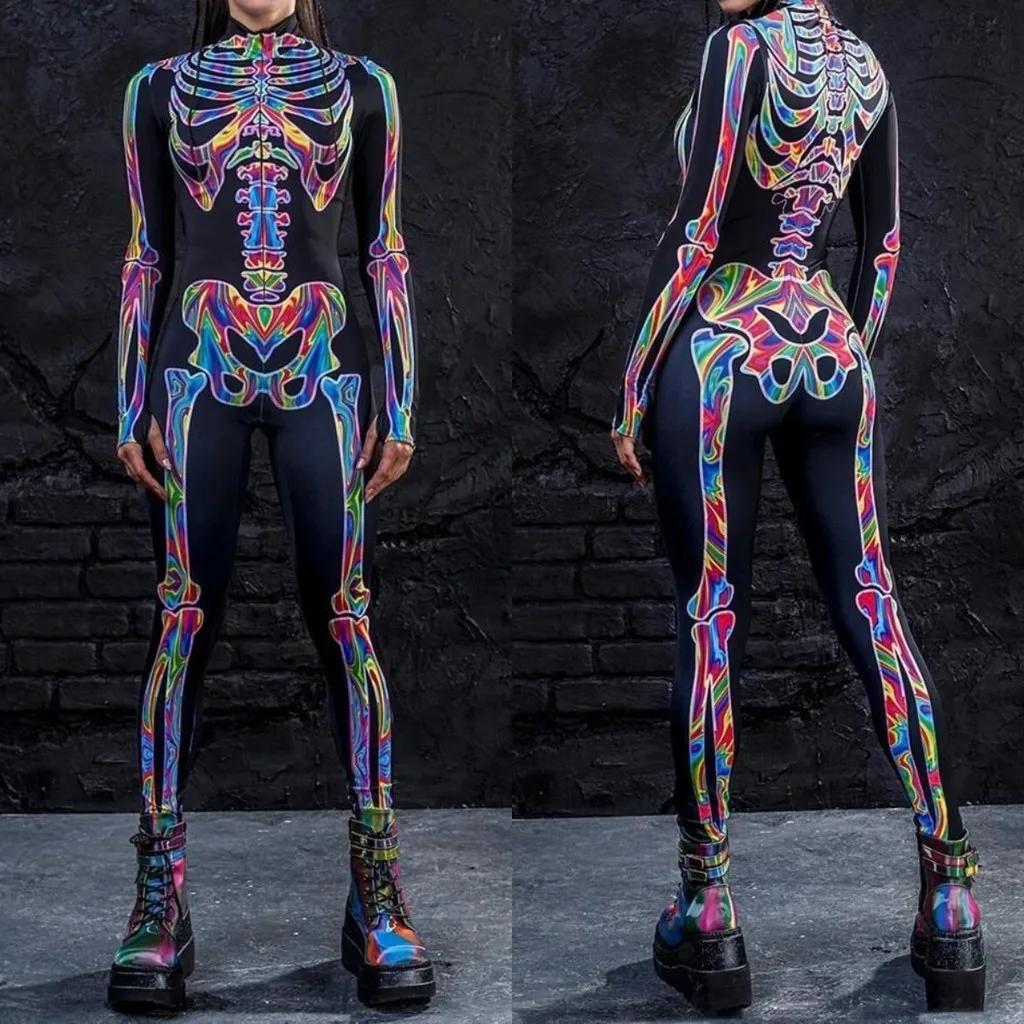 Costume de Scenă cu Imprimare Digitală 3D pentru Adulți Eveniment de Halloween Carnaval Petrecere Tematică Costum Cosplay Joc de Rol Salopetă
