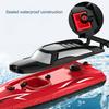 1 Set Remote Control Boat High-Speed RC Boat Waterproof Dual-Motor Design Speedboat