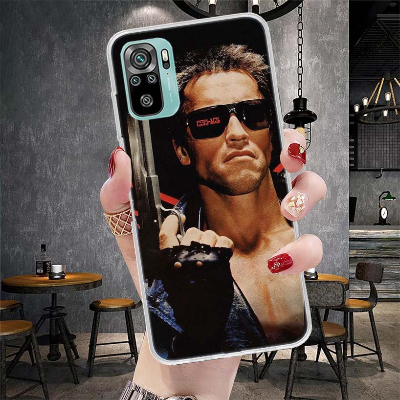 Arnold Schwarzenegger Terminator Soft Phone Case For Xiaomi Redmi Note 15 14 14S 13 12 Pro Plus 12S 11 11S 11E 10 10S 11T 5G Fun
