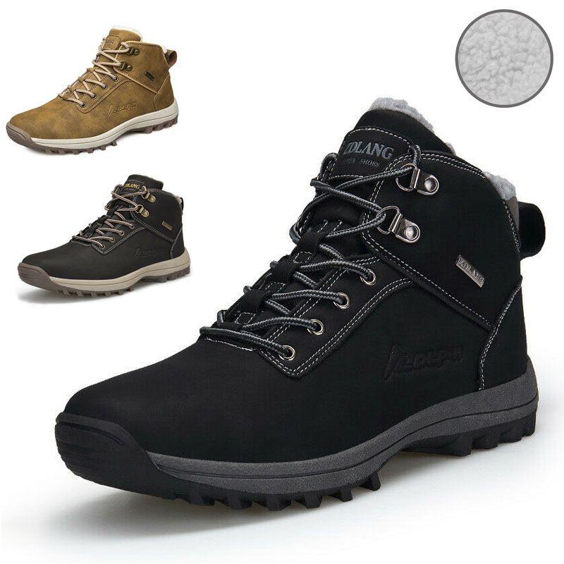 Men's Waterproof Winter Hiking Boots Durable Stylish Outdoor Shoes
