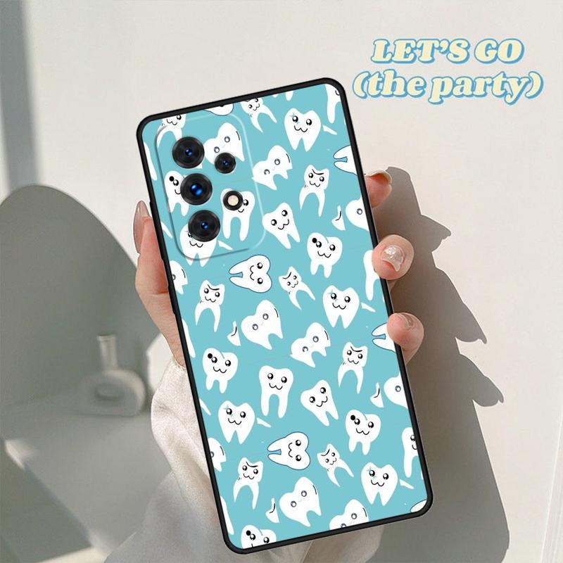 Dental Definitions Tooth Phone Case For Samsung Galaxy A42 A31 A40 A51 A71 A32 A80 A91 A52 A72 A20e A21S A50 A70 A11 A12 Cover