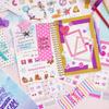 DIY Sada na deník pro dospívající dívky: Dárková krabička se scrapbookingovými samolepkami k narozeninám Deníková sada