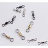 100pcs/bag High Quality Factory Fishing Tackle Accessories Stainless Steel American Swivel Snap Swivel Rolling Swivels 6mm