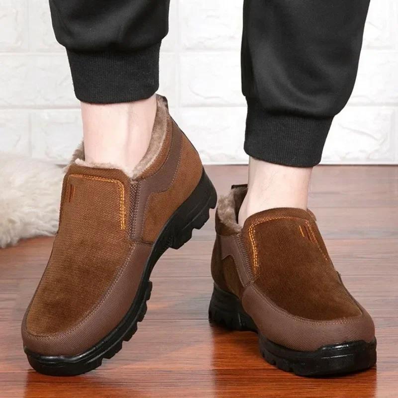 Heren Winterschoenen Nieuw binnen Warm Koudebestendig Instapper Heren Sneeuwlaarzen Anti Hoge Kwaliteit Aanbieding Mode Bont Originele Deals Werk Luxe