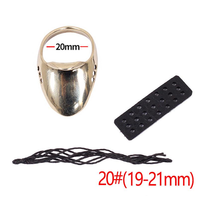 

Стрільба з лука Латунний кільце на великий палець Захист пальця для випуску стріли Інструмент-протектор для полювання Традиційний рекурсивний монгольський лук і стріла Аксесо