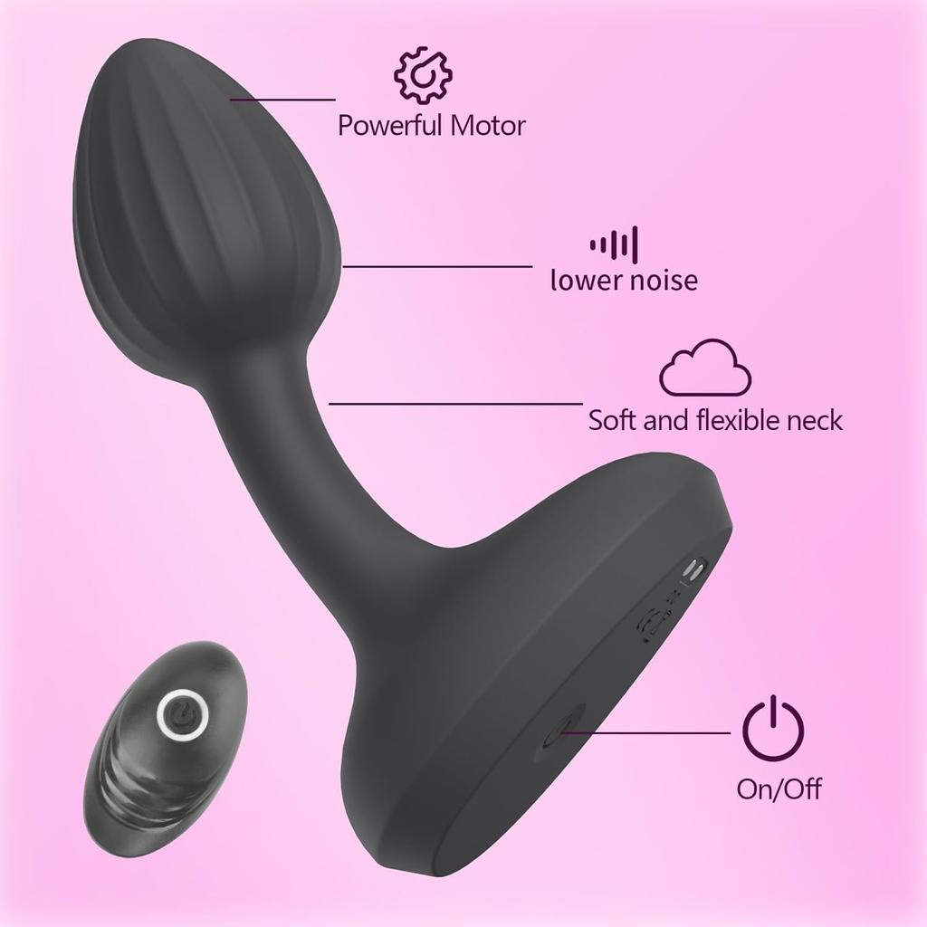 Vibrating Sex Toys Dildos Anal Plugs Clitoris G-spot Remote Control Anal Stimulator 10 Powerful Vibrating Patterns Small Anal Plug Sex Toys
