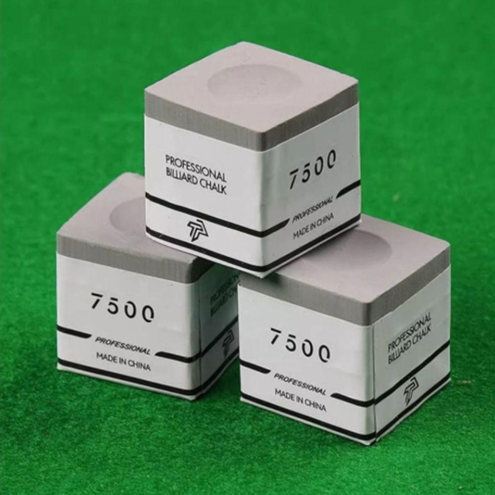 Square TP7500 Billiard Chalk Pink/Grey Fine Powder Snooker Neutral Pool Chalk Non-slip Billiard Pool Chalk Billiard Accessories