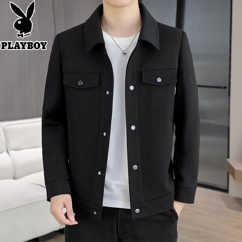 PLAYBOY Men s Premium Casual Slim Fit Lapel Jacket M