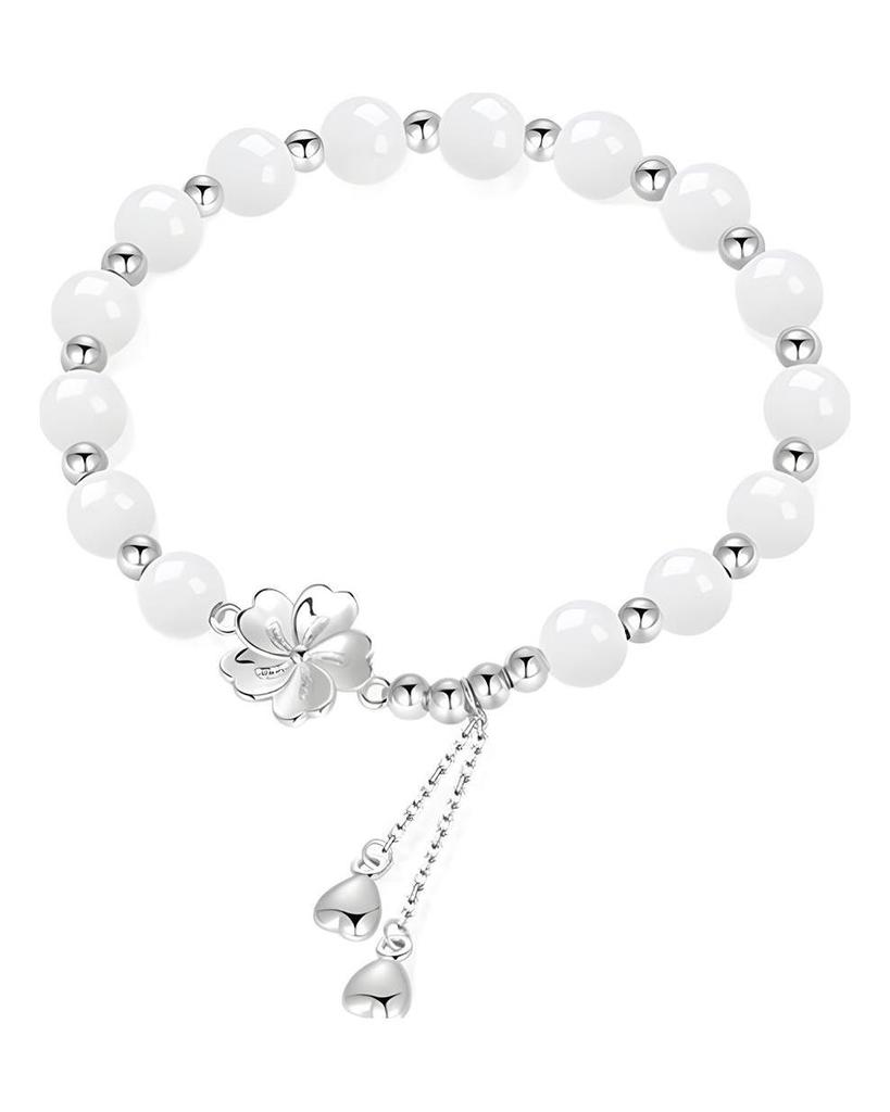 S925 Sterling Silber Pfirsichblüte Armband Weibliche Nische Exquisite Perlen Armband