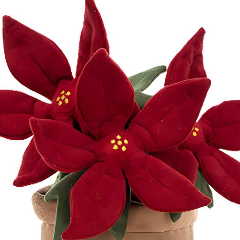 JELLYCAT Botanical Series Funny Poinsettia Companion Doll Plush Doll 25cm Tall