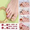 Gel Toenail Stickers Gel Manicure Stickers 3D Phototherapy Nails Semi-cured Toenail Stickers