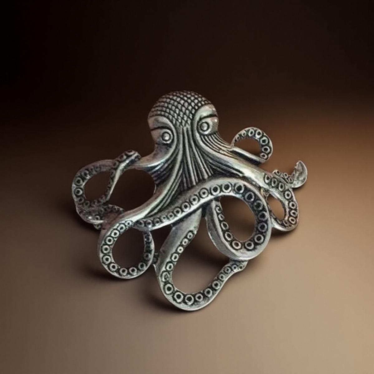 

Retro Hip Hop Octopus Pendant Bracelet for Men Women Unisex Handmade Jewelry Trendy Hand Chain Fashion Accessories Gift серебряный