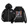 Kids Fashion Women's Lightweight Long Sleeve Zipper Hoodie Printed Hoodie With Pockets