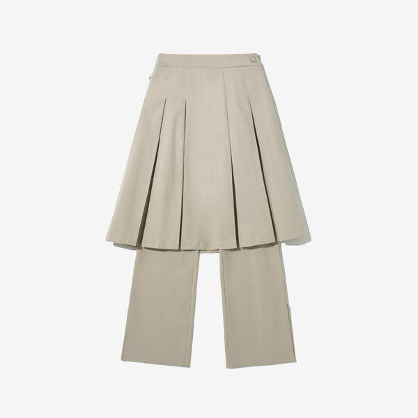 

Fila Women S Layered Track pantS Skirt BEIGE/W80(WM)