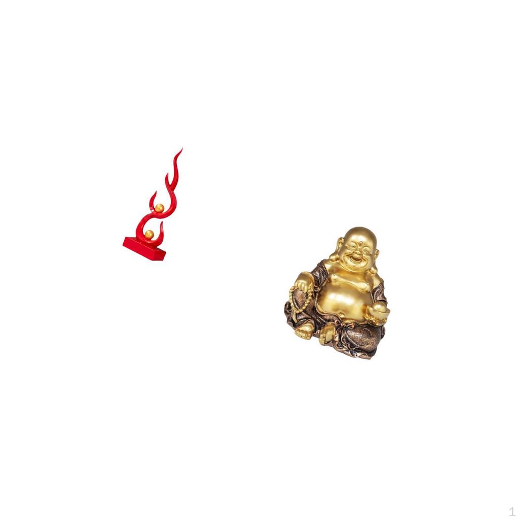 Abstract Resin Flame Figurine Modern Fire Sculpture Ornament for Office Patio Bookshelf Maitreya