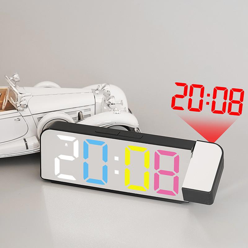 Modern Minimalist Digital Alarm Clock With Led Display And Temperature For Home Use