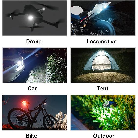 2 Pack Drone Strobe Light with 1 Pack Remote Control for DJI Avata 2/Mini 2 SE/Mini 3/Mini 4 Pro/Air 3S/Air 3/Mavic 2/2S/Mavic 3 Pro/Phantom 3 4/4