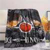 1PC Death Note Print Flannel Blanket, High Quality All Seasons, Home Decor, Warmth and Comfort, Perfect for Christmas Gifts
