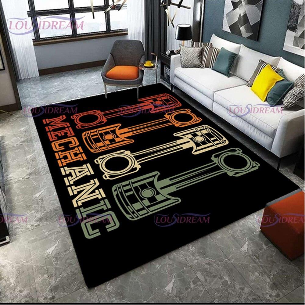 Tappeto Personalizzato con Motivo Alfabeto Moto Tappeto per Soggiorno Camera da Letto Tappetino per Porta Corridoio Bagno Antiscivolo