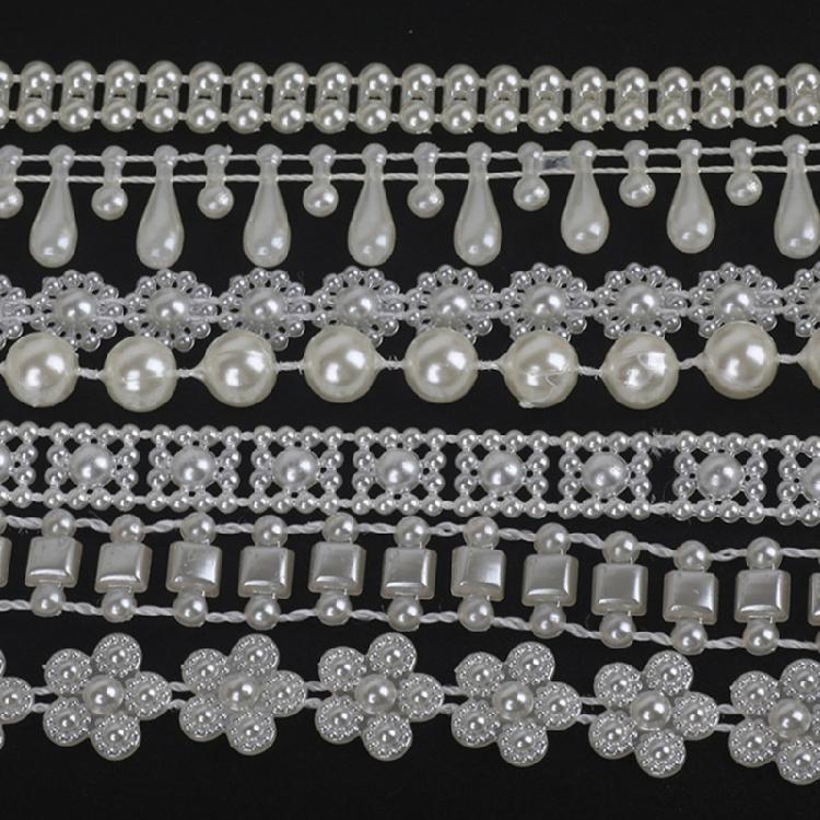 Imitation Pearls Beads Chain for Wedding Party Decoration Artificial Pearls Resin Beads for Art Craft and Jewelry Making
