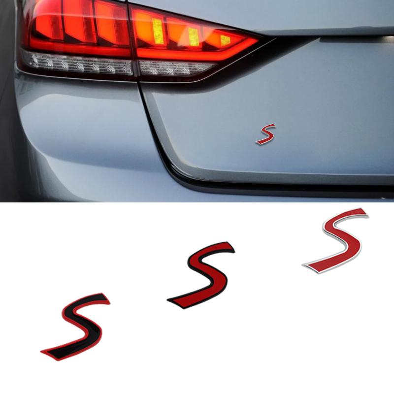 Metal 3D Badge ALL4 S Logo Car Rear Trunk Body Sticker Emblem For MINI COOPER S Clubman R55 R56 R57 R58 R59 F54 F55 F56 F57 JCW