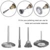 60Pcs Copper Stainless Steel Wire Brush Wheel Cup Brush Set with 3 Sizes Wire Drill Brush Deburring Tool for Removing Rust Paint