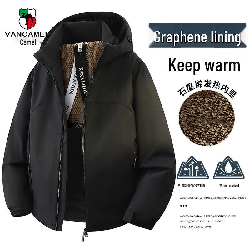 VANCAMEL Men s Graphene Hooded Winter Padded Jacket 4XL