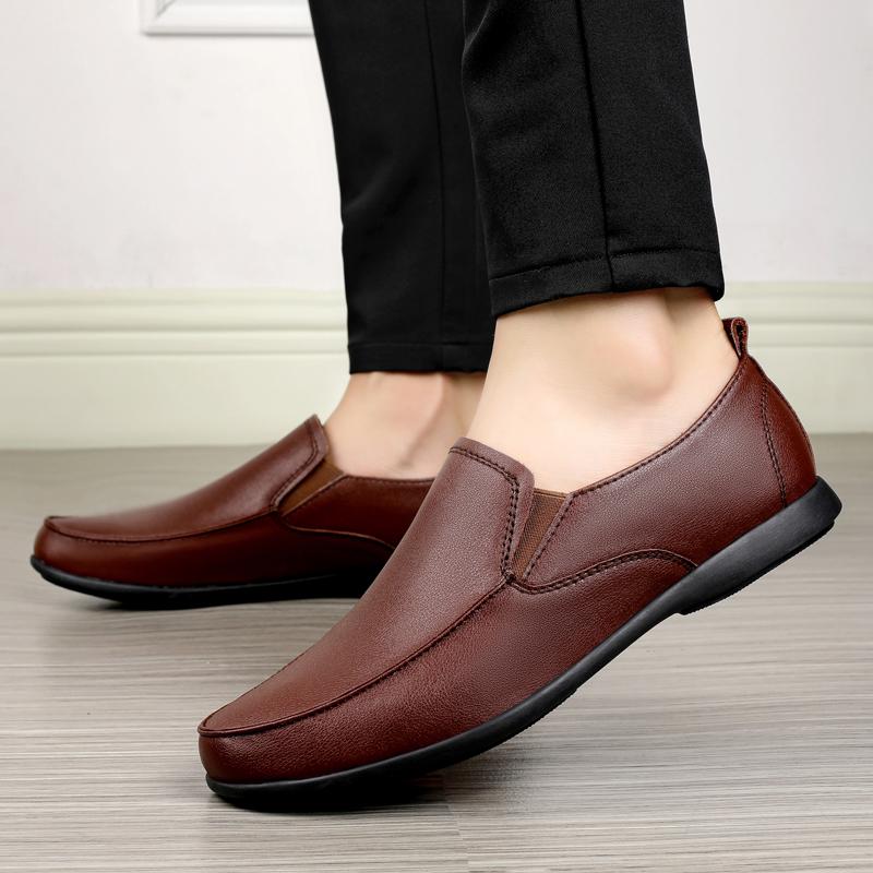 Herr Brittiska Formella Skor för Man Äkta Läder Formell Klassisk Bröllopsfest Skor