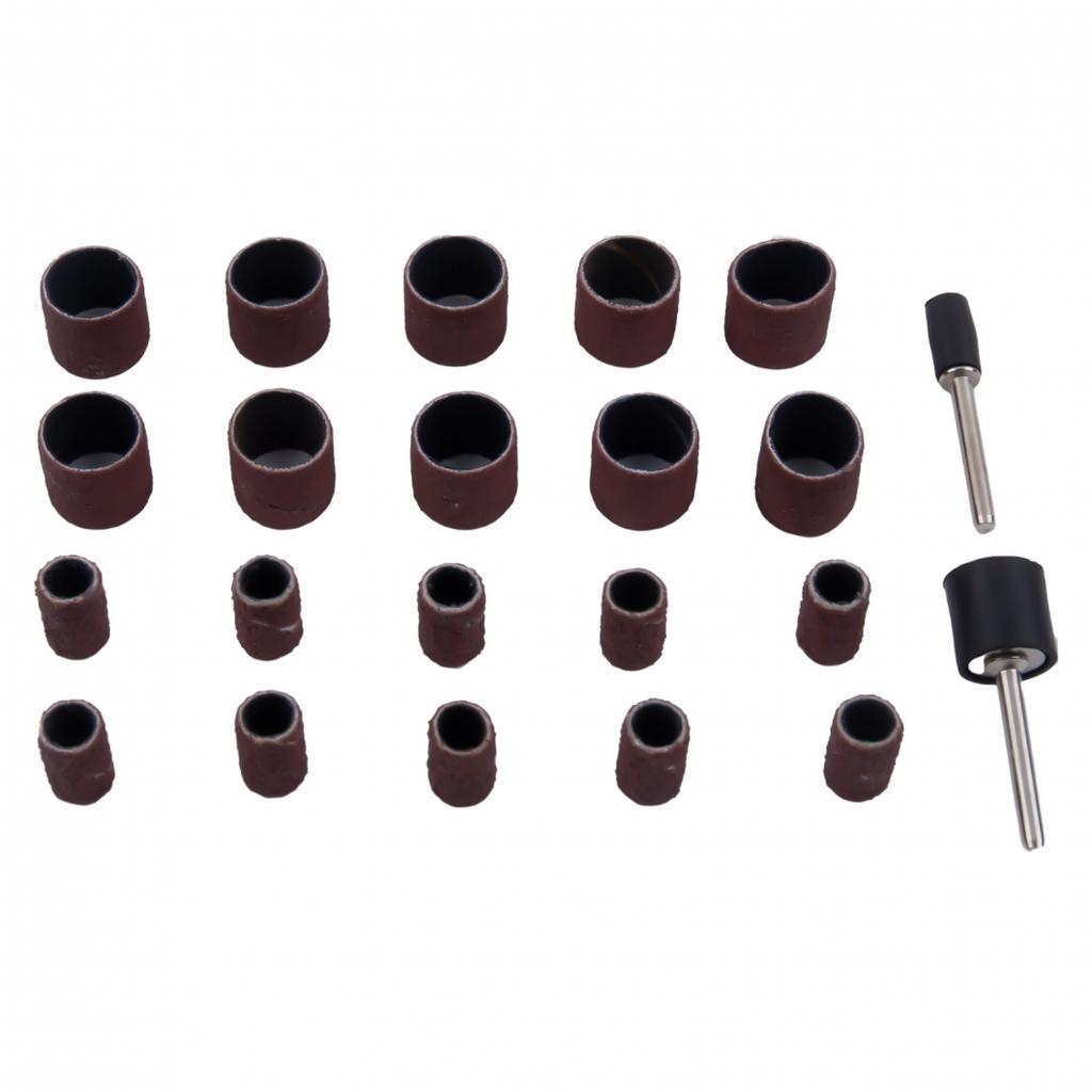 Sanding Drum Kit Sanding Mandrels Sanding Ring 22Pcs Set Accessories Replacement