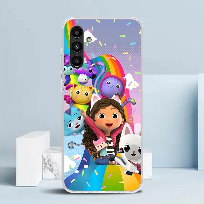 

Cartoon Gabbys Dollhouse Phone Case For Samsung Galaxy A17 A37 A57 A16 A15 A14 A13 A56 A55 A54 A53 A36 A35 A34 A33 A26 A25 A24 A Samsung A54