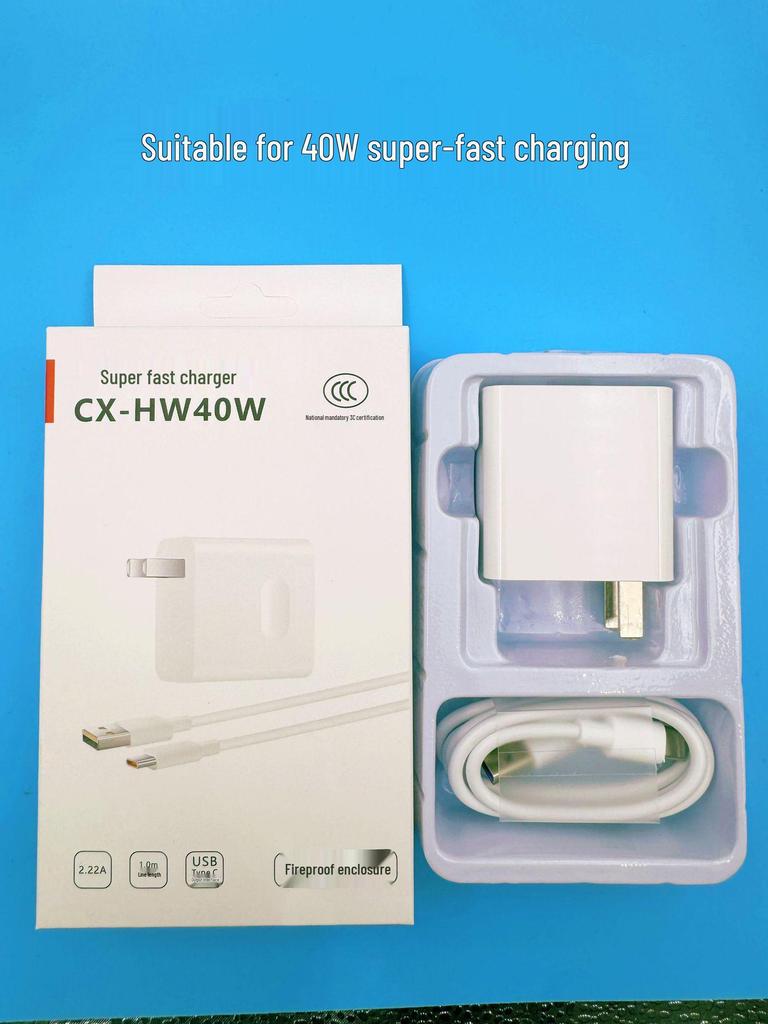 Compatible with Huawei/Honor Super Fast Charge 120W/100W Charger for Mate 40/30, Nova 6, 66W Fast Charge Adapter
