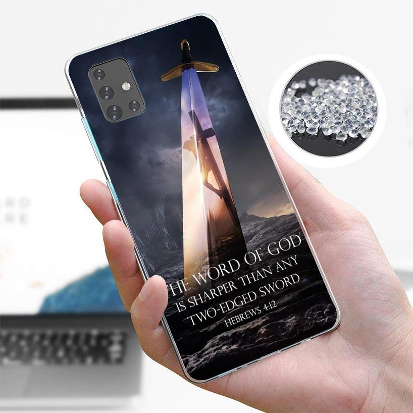 God Jesus Pray Cross Case Phone Cover for Samsung Galaxy A52 A51 A50 A42 A32 A22 A12 A02S A72 A71 A70 A41 A31 A21S A40 A30S A20E