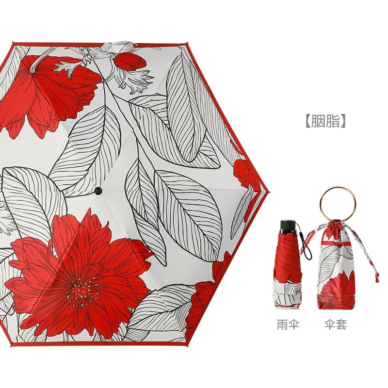 New 50% off colored glue bracelet umbrella flower sunscreen UV protection parasol small fresh umbrella 50% off rain and shine