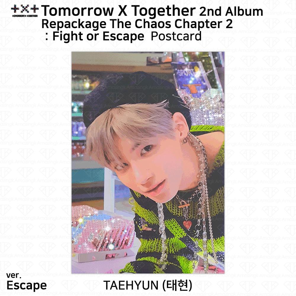 TXT 2. Album neu verpacken The Chaos Kapitel 2 Kampf oder Flucht Fotokarte Postkarte