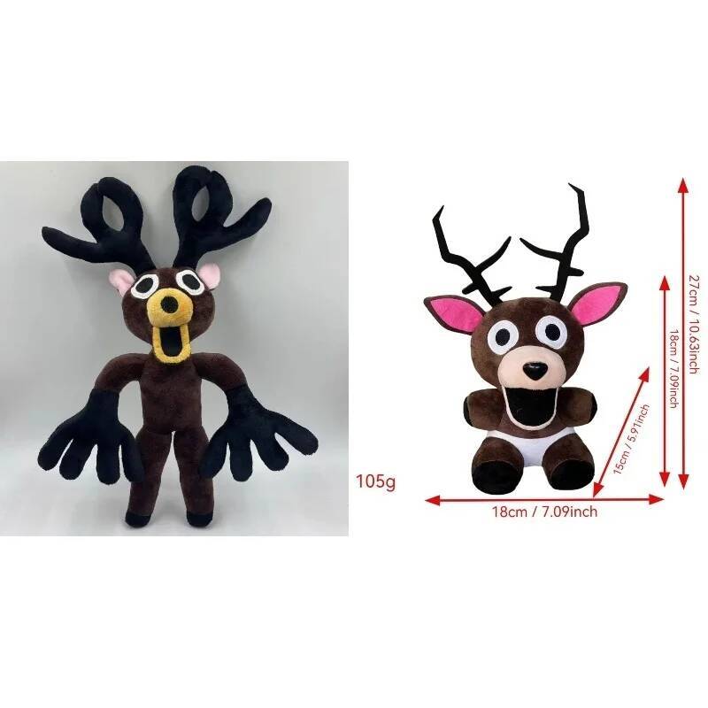 2026 New 99 Nights In The Forest Plush Game Merchandise Brown Stand And Sit Elk Deer White Owl Stuffed Doll Pillow For Kid Gifts