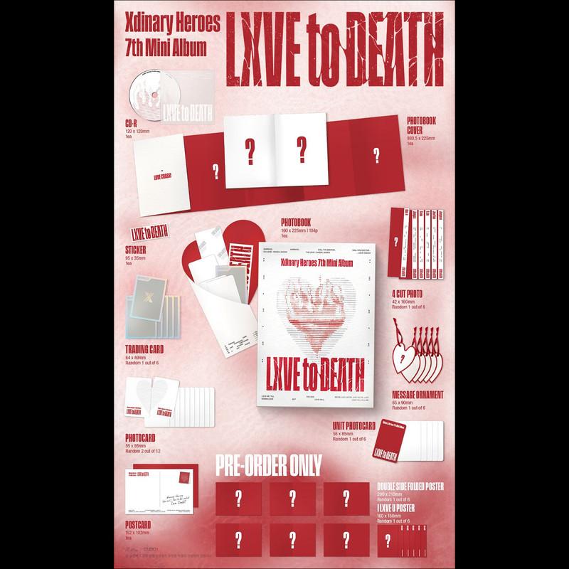 [Pre-order] (Photobook Ver.) Xdinary Heroes - LXVE To DEATH 7th Mini Album + Free Gift