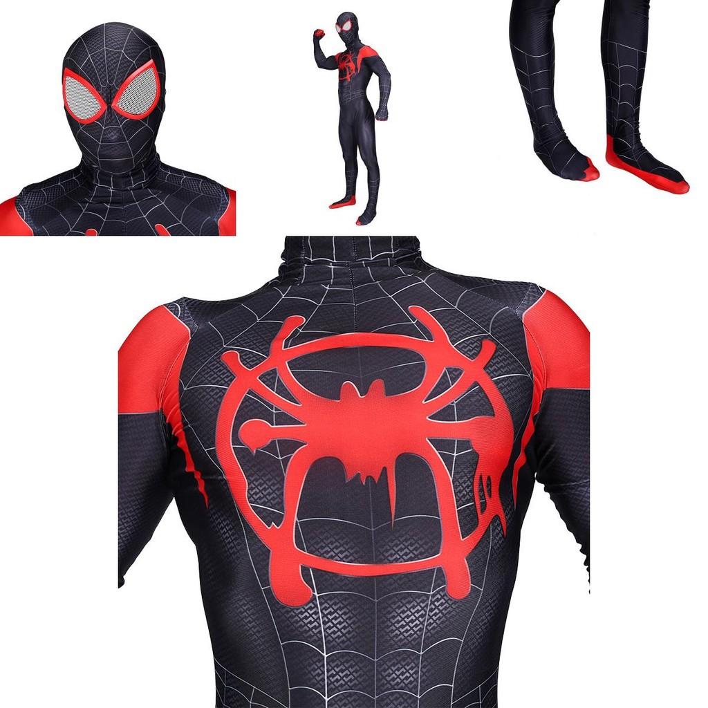 Spider-Man Into The Spider-verse Lycra Spandex Kinder Erwachsenenkostüm Mit Exquisitem Detail