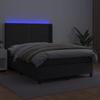 VidaXL Sommier à Lattes de Lit avec Matelas et LED, Lit Rembourré, Lit Double, Lit Adulte de Chambre à Coucher Intérieur, 3139325