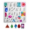 Gemstone Jewelry Silicone Mold Epoxy Casting Mold for Pendants Jewelry Making