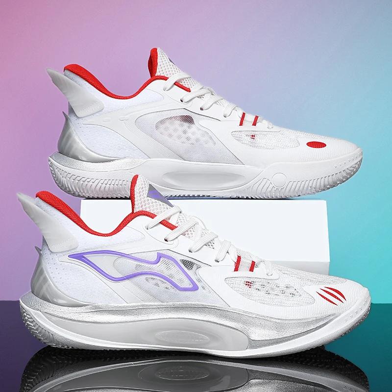 

Высококачественные мужские баскетбольные кроссовки для женщин и детей, тренировочные кроссовки для баскетбола в помещении, нескользящая практичная спортивная обувь для улицы, размеры 36-45 45