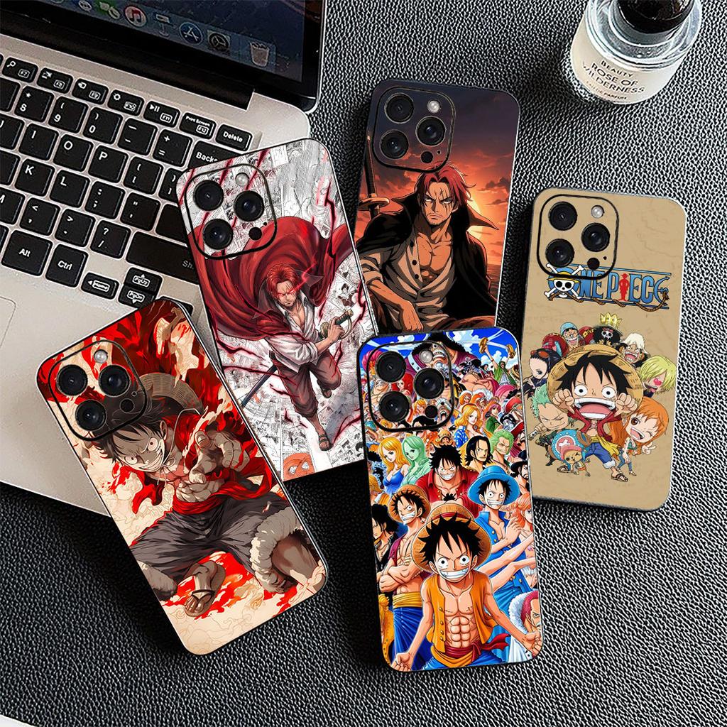Protective Cover for Xiaomi Redmi Note 13 14 Pro Plus ProPlus 14C 13C Pro+ 5G Casing Phone Case Red Hair One Luffy Pieces Shanks