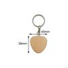 10Pcs Unfinished Wood Keyring Wooden Keychain Ornament Accessories Key Chain Bulk Decoration Craft