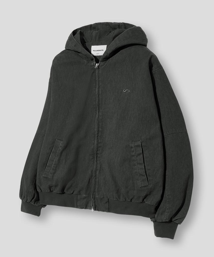 Filluminate Washed Active Hooded Jacket - Charcoal