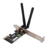 Adaptador WiFi PCI Sem Fio 300Mbps, Placa de Rede de Alto Desempenho 2.4GHz com 2 Antenas, para WINS 7 8 10 11