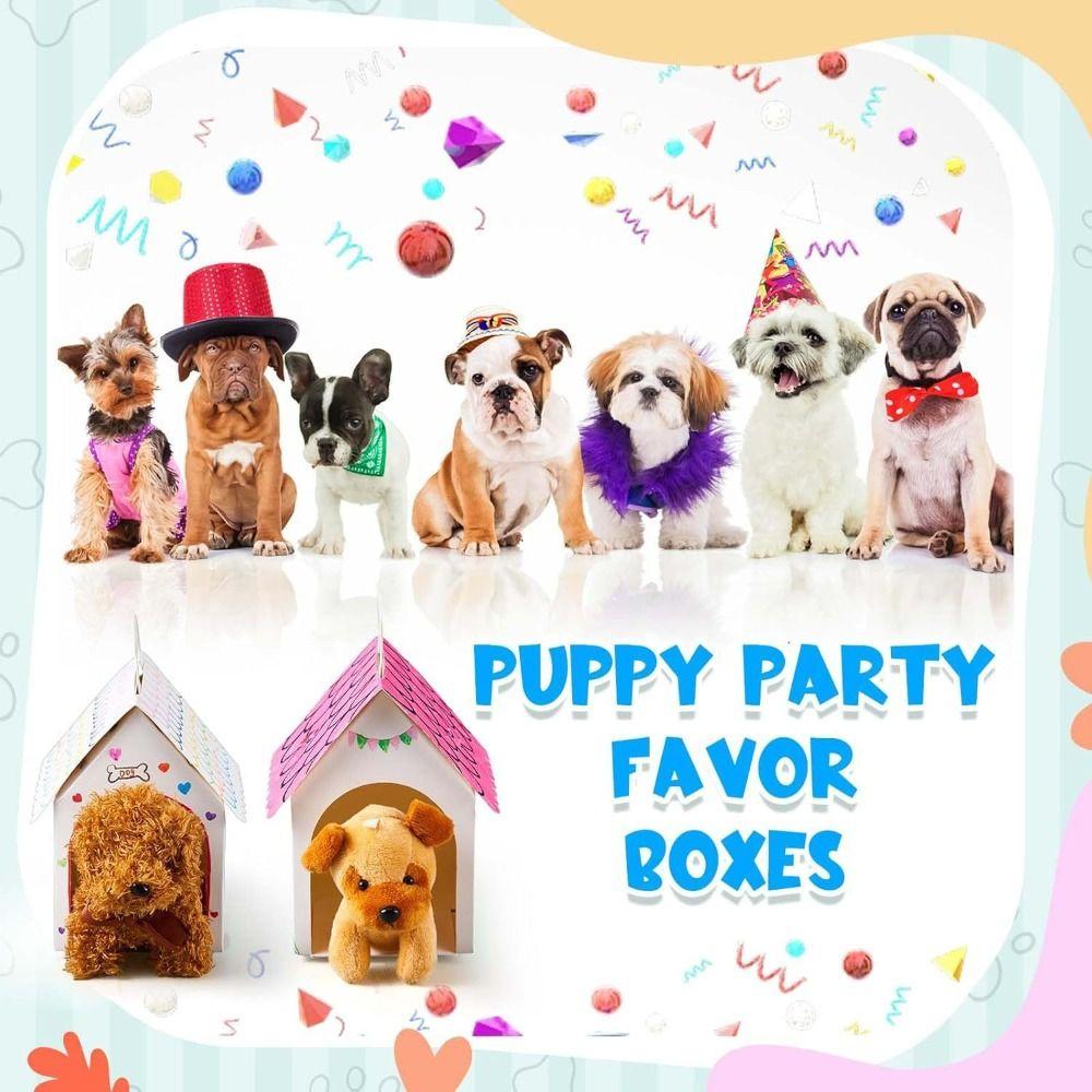 Blank Paper Gift Boxes Miniature Boxes Dog House Shaped Boxes Treat Gift Boxes Home Decor