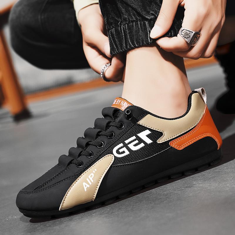 Мужская нескользящая износостойкая модная дышащая обувь с сеткой для спорта и отдыха — фото 5